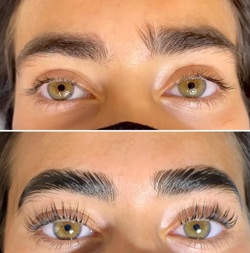 eyebrow feathering