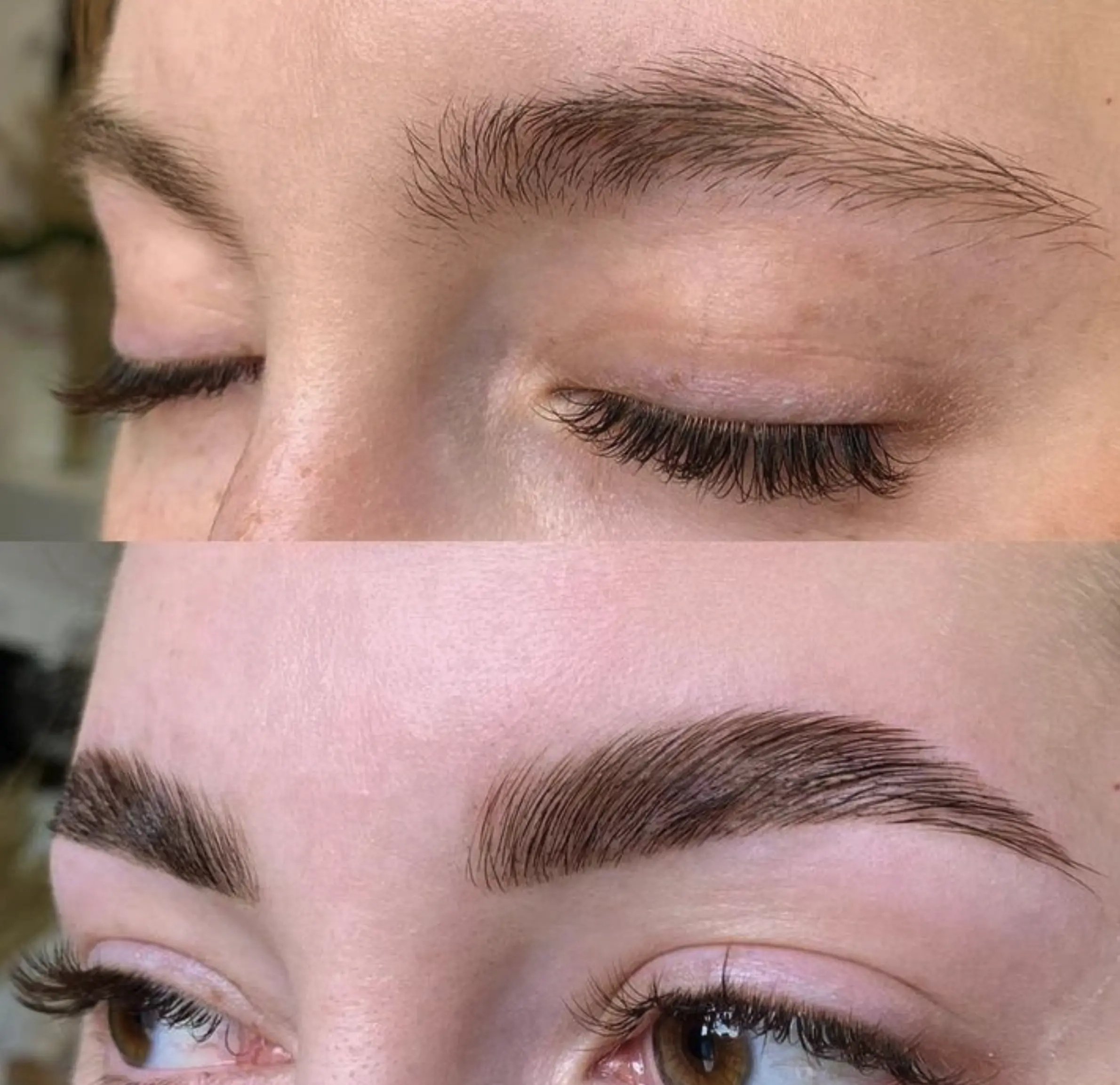 microbladed brows