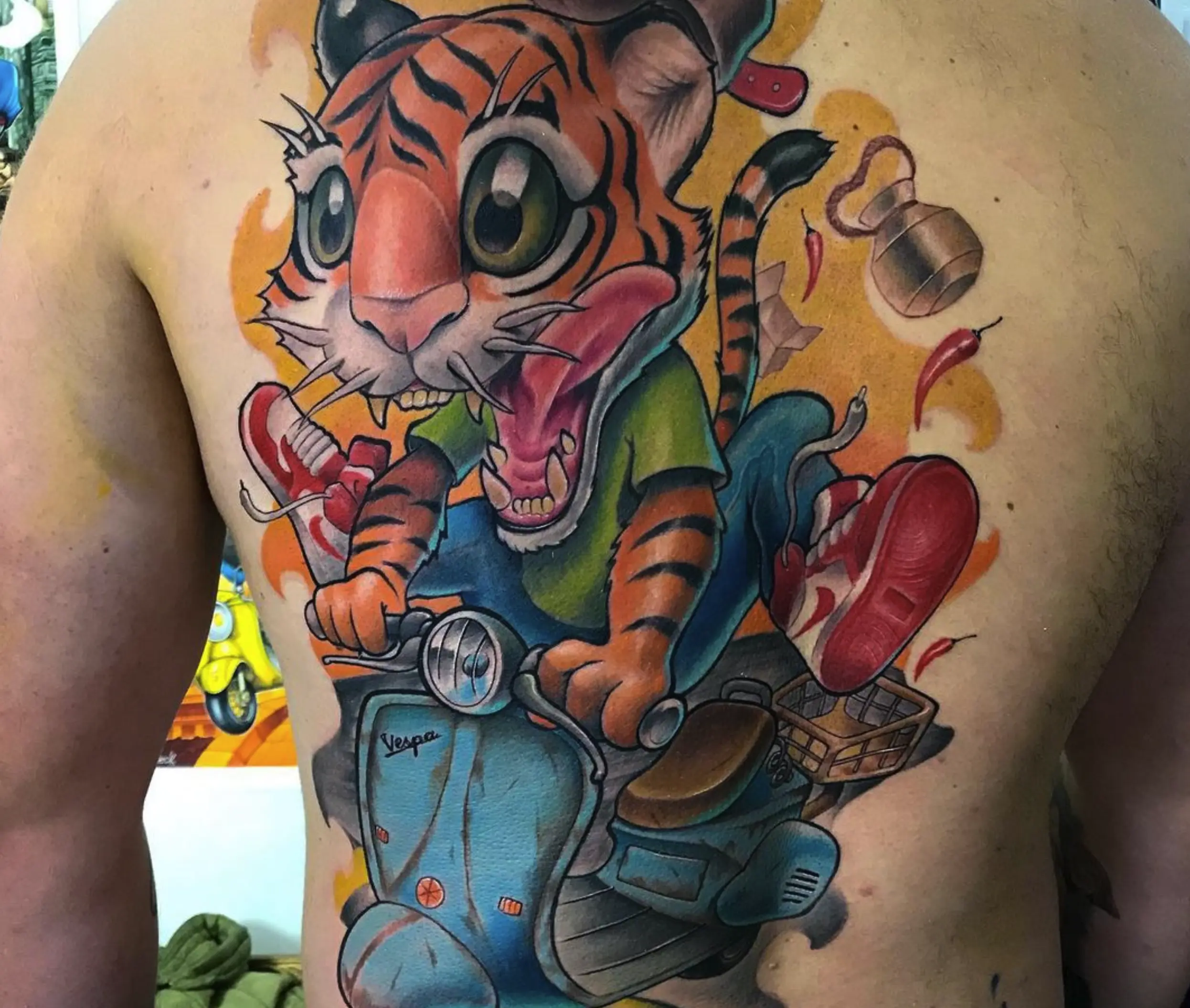 new school tattoo